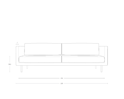 Dimensoes do produto sof dia 3 lugares